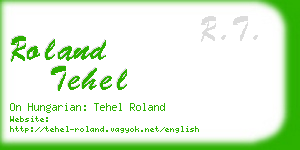 roland tehel business card